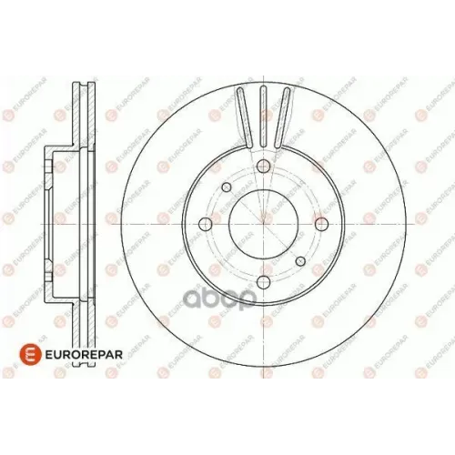 Диск Тормозной Nissan Almera (N16e) 00>06/Primera (P11e) 96>02 Передний Вент. EUROREPAR 