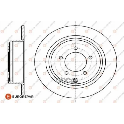 Диск Тормозной Mitsubishi Asx 10-/Outlander 06- Задний Без Отв.под Фиксатор EUROREPAR 