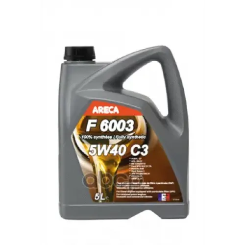 Areca Areca F6003 5W40 Sn/Cf C3 Масло Моторное Синт. (5L)