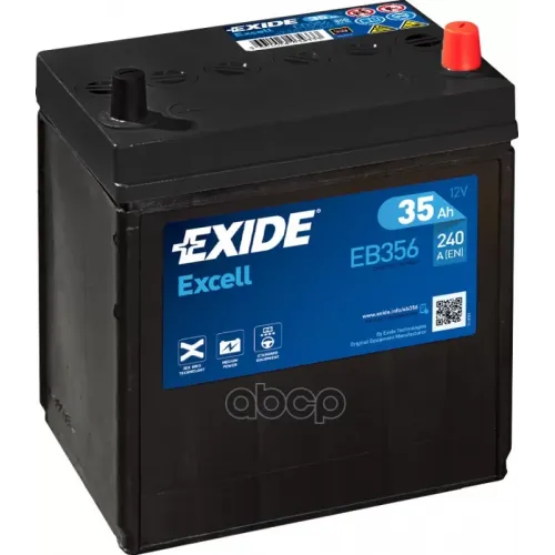 Аккумулятор Excell 12V 35Ah 240A 187Х127х220 Полярность Etn0 Клемы Jis Крепление B0 EXIDE 
