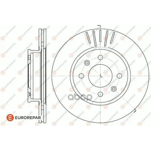 Диск Тормозной Hyundai Getz 1.1-1.6 02- С Абс Передний EUROREPAR 