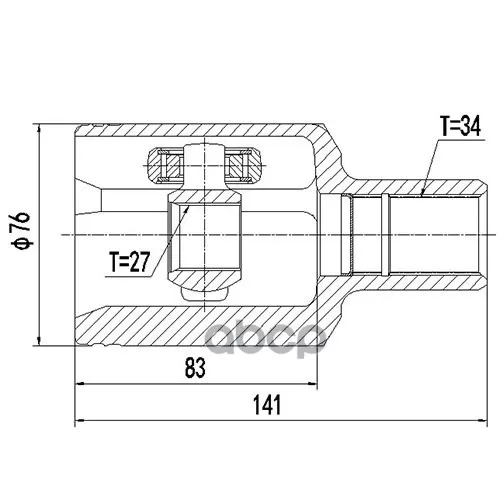 Шрус Mb E-Class 212/S-Class 221 4 Matic 2004-2013 Нар. Zikmar 