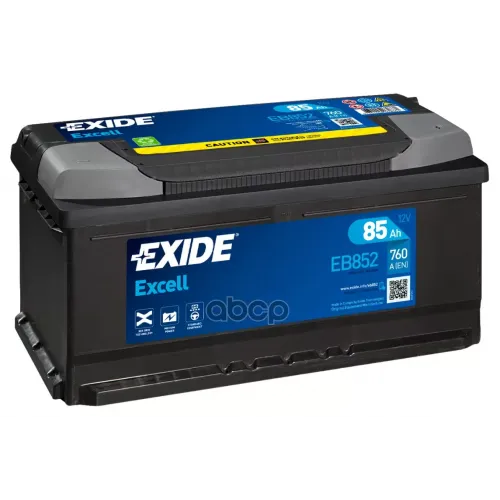 Аккумулятор Excell 12V 85Ah 760A 352Х175х175 Полярность Etn0 Клемы En Крепление B13 EXIDE 