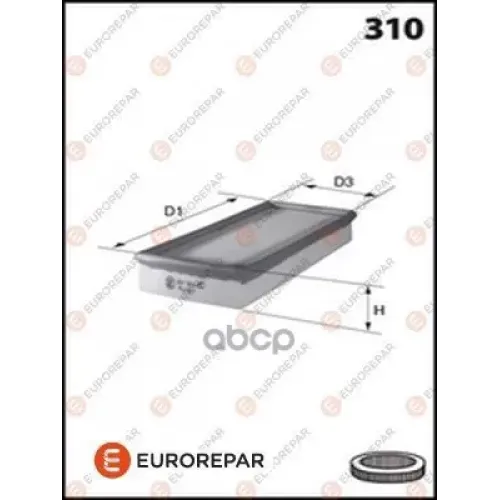 Фильтр Воздушный Nissan Note /Qashqai 06- EUROREPAR 