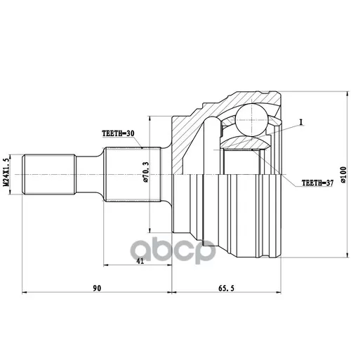 Шрус Mercedes Benz Ml-Class 04- Нар. Zikmar 