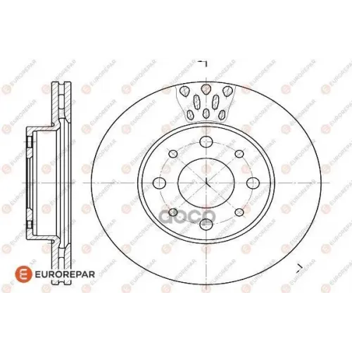 Набор Передних Тормозных Дисков (2 Шт) EUROREPAR 