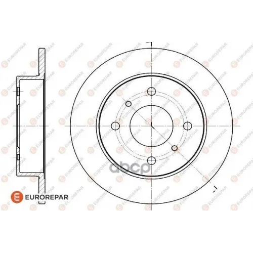 Диск Тормозной Nissan Almera (N16) 00-/Primera (P10/P11) 90-02 Задний EUROREPAR 