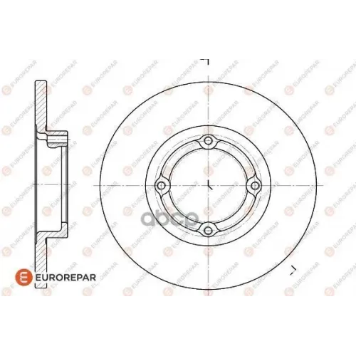 Диск Тормозной Chevrolet Spark 05-/Daewoo Matiz 98- Передний EUROREPAR 