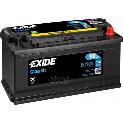 Аккумулятор Classic 12V 90Ah 720A 353Х175х190 Полярность Etn0 Клемы En Крепление B13 EXIDE 