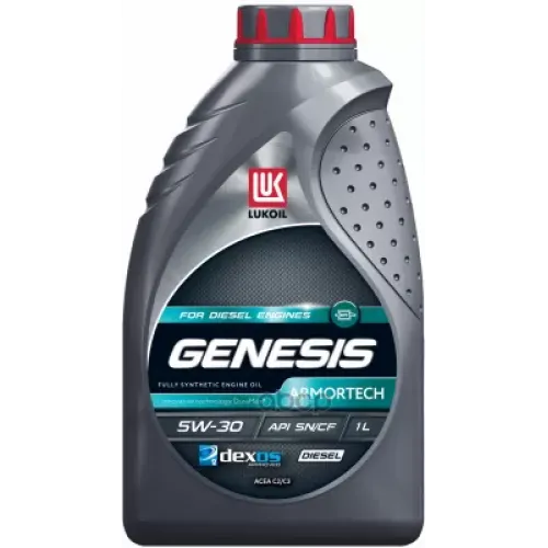 LUKOIL Масло Моторное Genesis Armortech Diesel Синт., Sn, Cf, Sae 5W-30, 1Л.