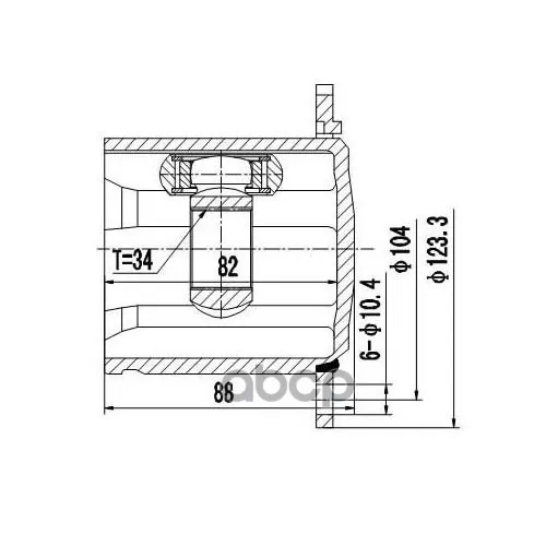 Шрус Внутренний Audi A4 Avant 8K5 (08--15) Zikmar 