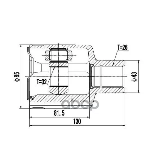Шрус Внутренний Chevrolet Epica V250 (07--15), - R Zikmar 