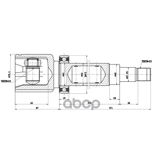 Шрус Ford Focus Ii/C-Max 07-11 Внут.прав. Zikmar 