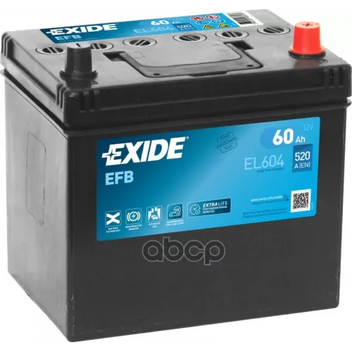 El604 Аккум. Батарея Exide Efb 60Ah 520A EXIDE 