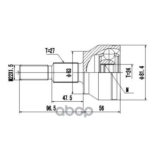 Шрус Наружный Ford Focus Iii Cb8 (11--14) Zikmar 
