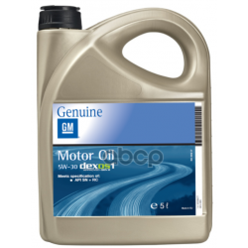 GENERAL MOTORS Gm Dexos 1 Gen2 5W30 Масло Моторное Синт. Sn+Rc (Пластик/Ес) (5L)