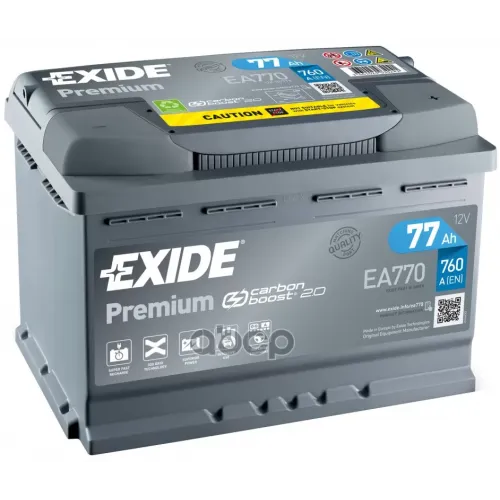 Аккумуляторная Батарея Exide Premium Ea770 EXIDE 