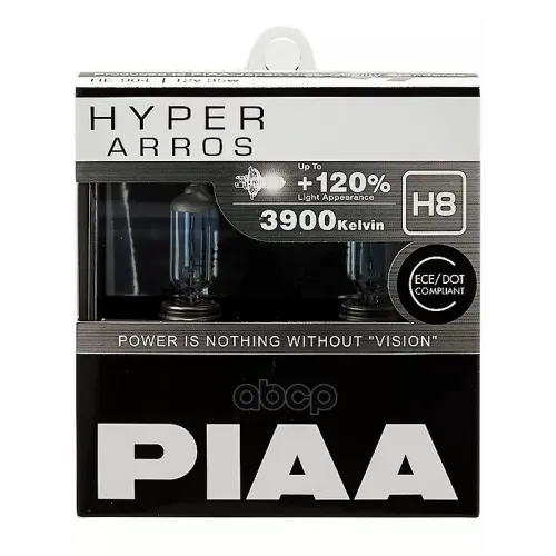 Лампы Галогенные Piaa Hyper Arros (Type H8) (3900K) 35W.  2 Шт. PIAA HE-904-H8