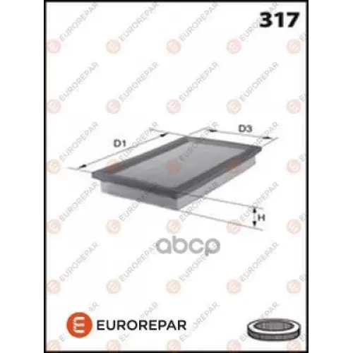 Фильтр Воздушный Hyundai Getz 02- EUROREPAR 