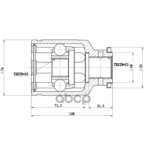 Шрус Subaru Impreza -02 Внутренний Zikmar 