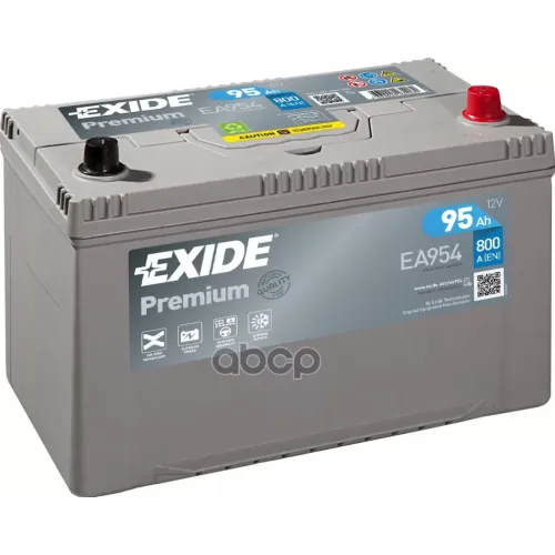 Аккумулятор Premium 12V 95Ah 800A 306Х173х222 Полярность Etn0 Клемы En Крепление Korean B1 EXIDE 