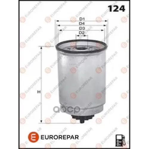 Фильтр Топливный Ford Transit 2.5D -00 EUROREPAR 