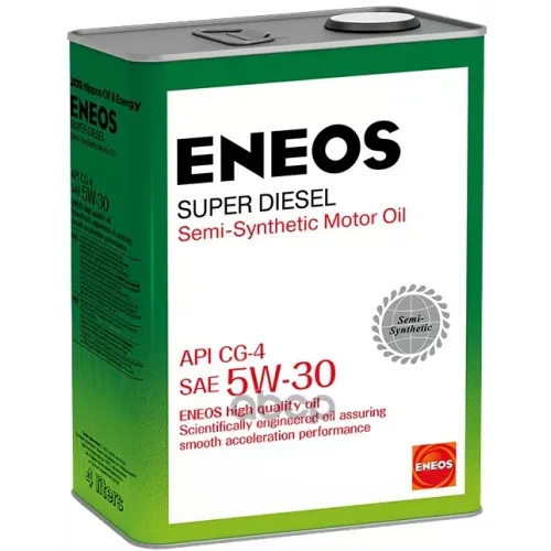 ENEOS Масло Моторное 5W30 Eneos 4Л Полусинтетика Super Diesel Cg-4
