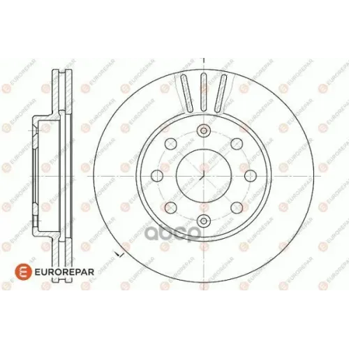 Диск Тормозной Chevrolet Aveo/Spark 05- Передний Вент EUROREPAR 