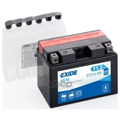 Мото Акб 12V 11.2Ah 205A Agm 150X87x110 EXIDE ETZ14-BS