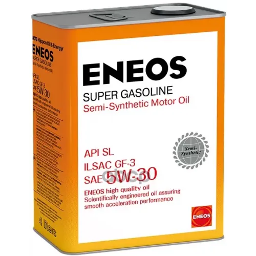 ENEOS Масло Моторное 5W30 Eneos 4Л Полусинтетика Super Gasoline Sl
