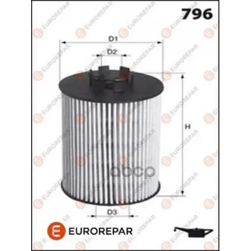 Фильтр Масляный Opel Omega B/Vectra B/Astra G 1.8-3.2 94-03 EUROREPAR 