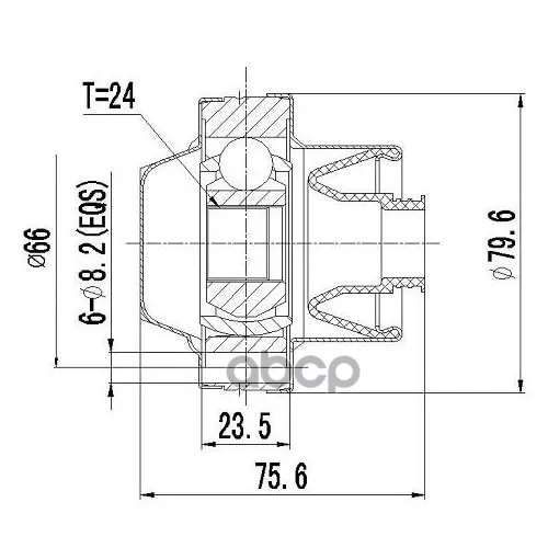 Шрус Карданного Вала Volvo S40/S60/Xc90 03- Zikmar 
