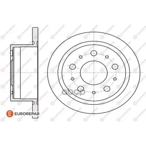 Диск Тормозной Citroen Jumper/Fiat Ducato/Peugeot Boxer 06- Задний D 300Мм. EUROREPAR 