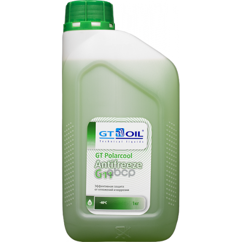 Антифриз G11 Gt Oil Gt Polarcool Готовый 1Л (Зеленый) GT OIL 