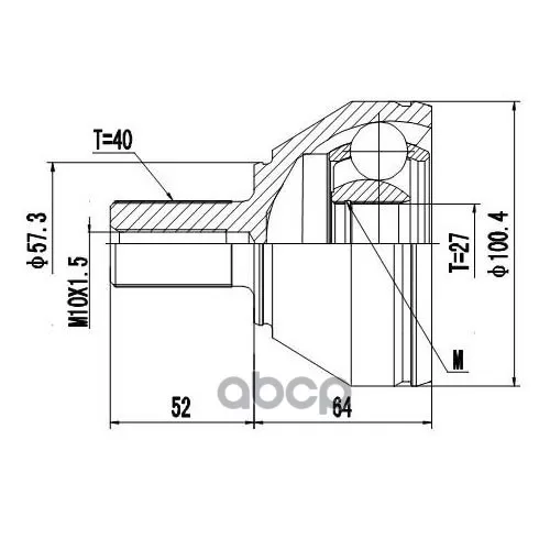 Шрус Land Rover Freelander Ii (06-) Внеш. Пер.лев/Прав. Zikmar 