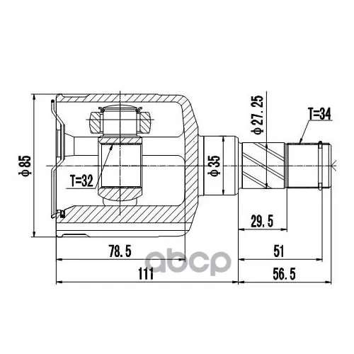 Шрус Chevrolet Epica La69 (2006-2012) Zikmar 