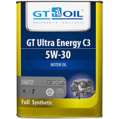 GT OIL Масло Моторное 5W30 Gt Oil 4Л Синтетика Gt Ultra Energy C3