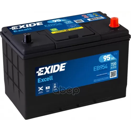 Eb954 Exide Excell Аккумулятор 12V 95Ah 760A Etn 0(R+) Korean B1 306X173x222 21,6Kg  3661024034456 EXIDE 