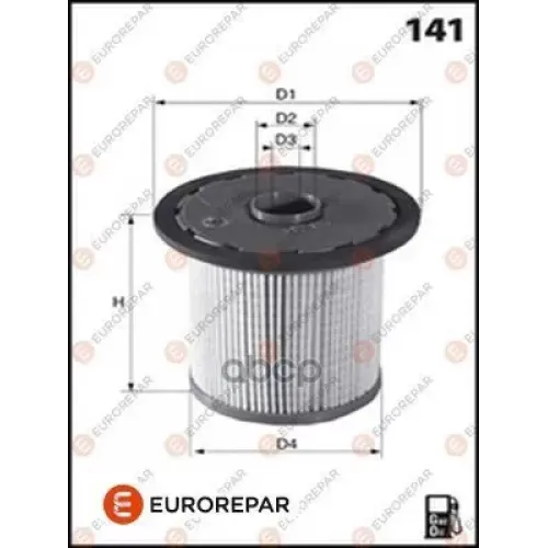 Фильтр Топливный Ford Focus 2 Focus C-Max 05- 1.8 Tdci EUROREPAR 