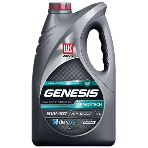LUKOIL Масло Моторное Genesis Armortech Diesel Синт., Sn, Cf, Sae 5W-30, 4Л.