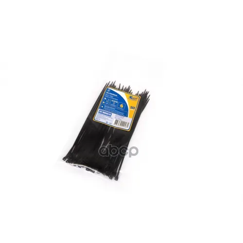 Хомут Нейлоновый 2,5150 Мм, Черный, Упаковка 50 Шт Kraft KT 880614