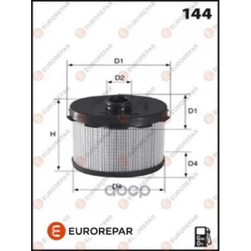 Фильтр Топливный Peugeot 206 D EUROREPAR 