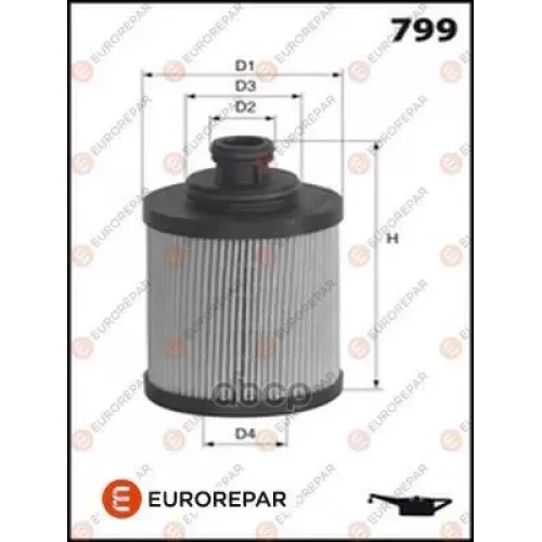 Фильтр Масляный Fiat Doblo/Punto 1.6 D 02- EUROREPAR 