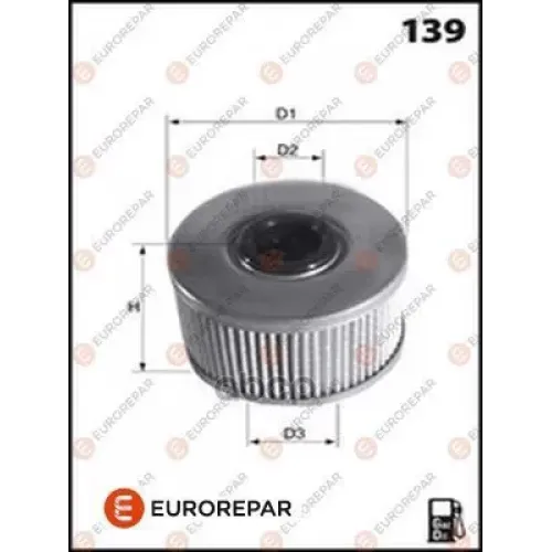 Фильтр Топливный Renault Master/Trafic/Opel Movano 1.9/2.5 Dci 01- EUROREPAR 