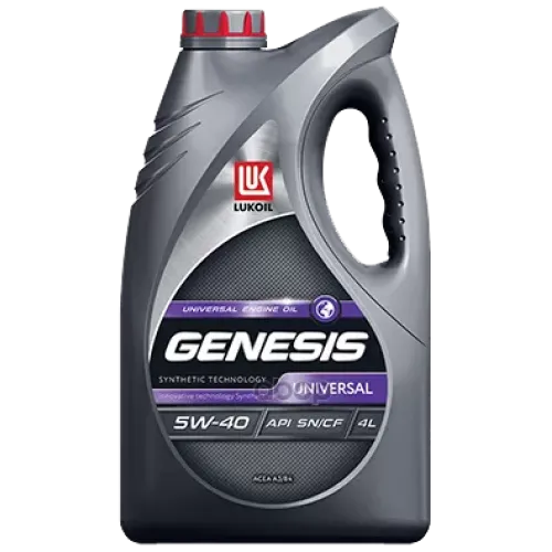 LUKOIL Масло Моторное Genesis Universal Полусинт., Sn, Cf, Sae 5W-40, 4Л.