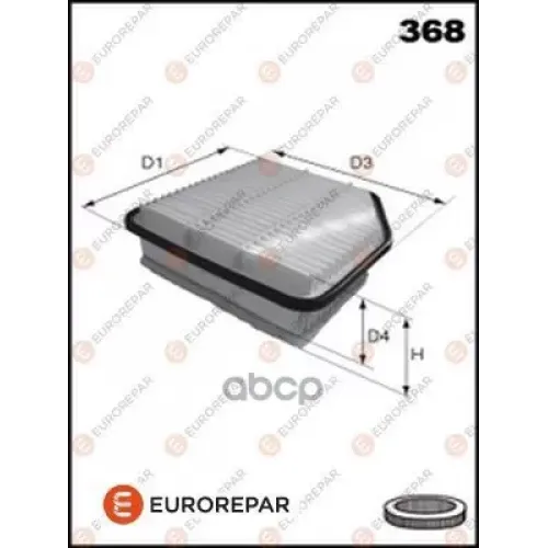 Фильтр Воздушный Toyota Rav 4 2.2D 06- EUROREPAR 