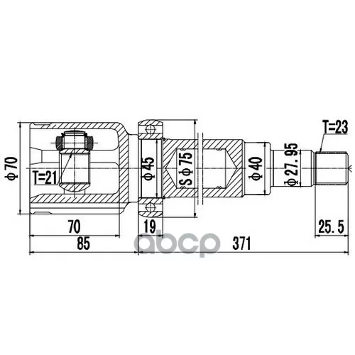 Шрус Внутренний Ford Fiesta, Fusion Cbk (01--08), - R Zikmar 