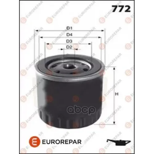 Фильтр Масляный Subaru 2.0 07- EUROREPAR 