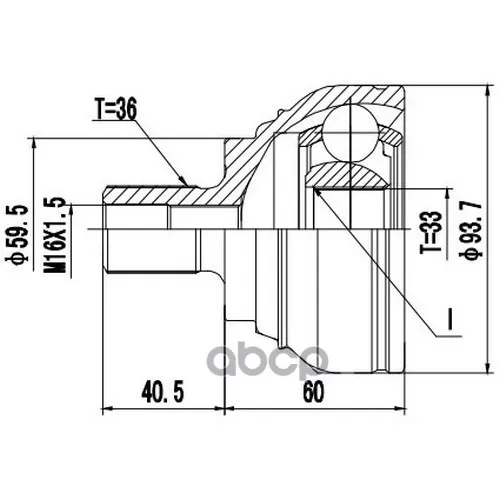 Шрус Наружный Audi A3, A3 Sportback (8V) (13-->) Zikmar 