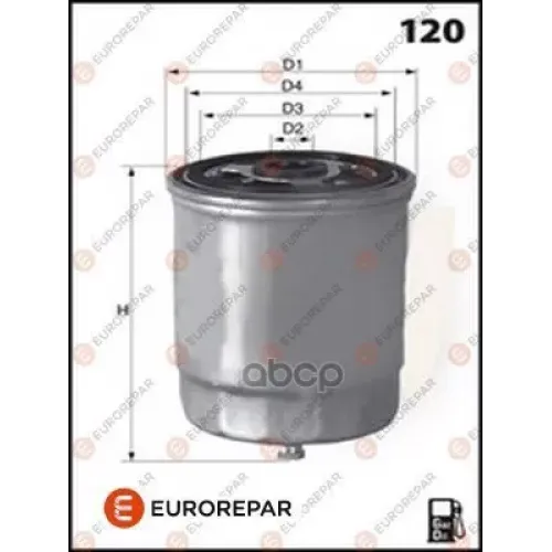 Фильтр Топливный Chrysler/Jeep 2.0D/2.2D/2.8D 10- EUROREPAR 